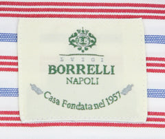 Luigi Borrelli Red Striped Shirt - Slim - (EV06165740) - Parent