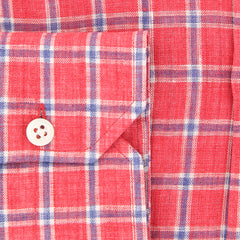 Luigi Borrelli Red Check Shirt - Slim - (40LB1705) - Parent