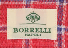 Luigi Borrelli Red Check Shirt - Extra Slim - (40LB1705) - Parent