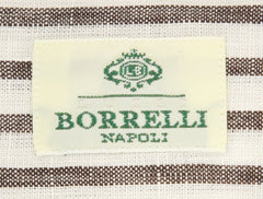 Luigi Borrelli Brown Striped Shirt - Slim - (LB243BRN) - Parent