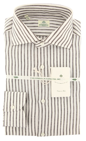 Luigi Borrelli Brown Shirt - Slim