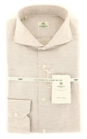 Luigi Borrelli Beige Shirt - Slim