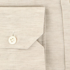 Luigi Borrelli Beige Melange Shirt - Slim - (201803206) - Parent