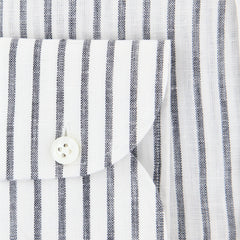 Borrelli White Striped Shirt - Slim - (2018022113) - Parent