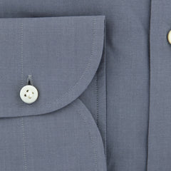 Luigi Borrelli Gray Solid Shirt - Slim - (EV0629930) - Parent