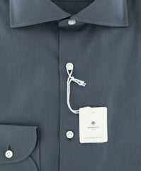 Luigi Borrelli Gray Solid Shirt - Slim - (EV0629932) - Parent