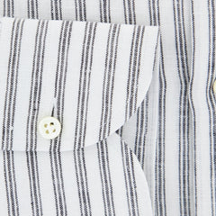 Luigi Borrelli Black Striped Linen Shirt - Slim - (AP) - Parent