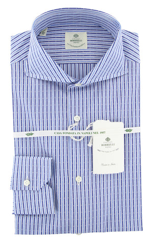 Luigi Borrelli Blue Shirt - Slim