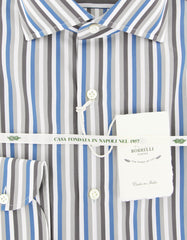 Luigi Borrelli Gray Striped Shirt - Slim - (60LB3559) - Parent