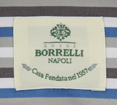 Luigi Borrelli Gray Striped Shirt - Extra Slim - (60LB3559) - Parent