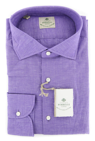 Luigi Borrelli Purple Shirt - Slim