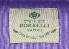 Luigi Borrelli Purple Melange Shirt - Slim - (EV6369PURPFABPT1) - Parent