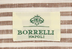 Luigi Borrelli Brown Striped Shirt - Slim - (LB4093BRN) - Parent