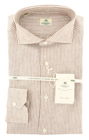 Luigi Borrelli Brown Shirt - Slim