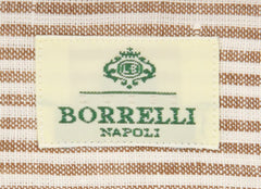 Luigi Borrelli Brown Striped Shirt - Slim - (LB4094BR) - Parent