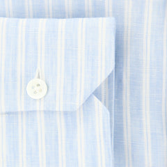 Borrelli Light Blue Striped Shirt - Extra Slim - (201802218) - Parent