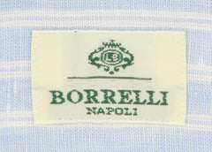 Borrelli Light Blue Striped Shirt - Extra Slim - (201802218) - Parent