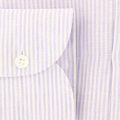 Luigi Borrelli Purple Striped Shirt - Extra Slim - (LB4153) - Parent