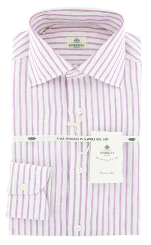 Luigi Borrelli Purple Shirt - Slim