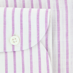 Luigi Borrelli Purple Striped Shirt - Extra Slim - (LB4158PU) - Parent