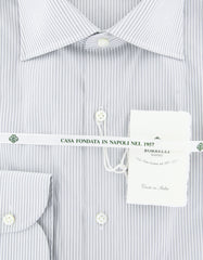 Luigi Borrelli Gray Striped Shirt - Slim - (EV06-RIO) - Parent