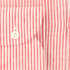 Luigi Borrelli Red Striped Shirt - Slim - (LB4306RED) - Parent