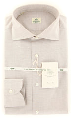 Luigi Borrelli Light Brown Shirt - Slim - 15.75/40 - (60LB4704)