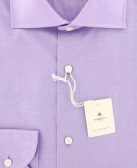 Luigi Borrelli Lavender Purple Melange Shirt - Slim - (K3) - Parent