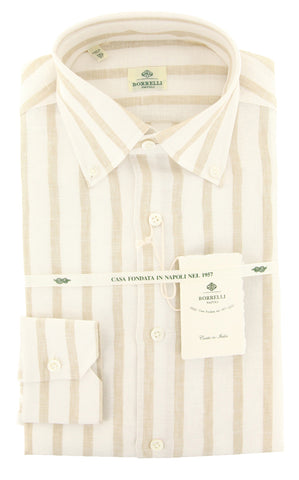 Luigi Borrelli Beige Shirt - Slim