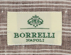 Luigi Borrelli Brown Striped Shirt - Slim - (LB5BRN) - Parent