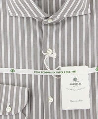 Luigi Borrelli Light Brown Shirt - Slim - (B1219173) - Parent