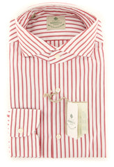 Borrelli Red Striped Shirt - Slim - (2018022211) - Parent