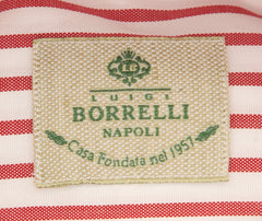 Borrelli Red Striped Shirt - Slim - (2018022211) - Parent