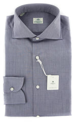 Luigi Borrelli Gray Solid Shirt - Slim - (EV0655981R1) - Parent