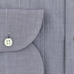 Luigi Borrelli Gray Solid Shirt - Slim - (EV0655981R1) - Parent