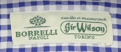 Luigi Borrelli Blue Check Cotton Shirt - Slim - (236) - Parent