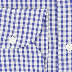 Luigi Borrelli Blue Check Cotton Shirt - Extra Slim - (227) - Parent