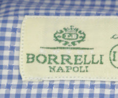 Luigi Borrelli Light Blue Micro-Check Shirt - Extra Slim - (274) - Parent
