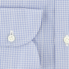 Luigi Borrelli Light Blue Micro-Check Shirt - Slim - (235) - Parent