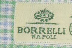 Luigi Borrelli Green Check Cotton Shirt - Slim - (ZP) - Parent
