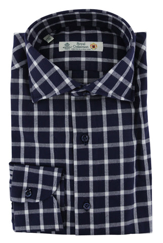 Luigi Borrelli Navy Blue Shirt - Slim