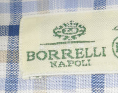 Luigi Borrelli Blue Plaid Cotton Shirt - Slim - (280) - Parent
