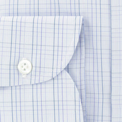 Luigi Borrelli Light Blue Plaid Cotton Shirt - Slim - (184) - Parent