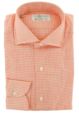 Luigi Borrelli Orange Shirt - Slim