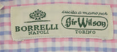 Luigi Borrelli Pink Check Cotton Dress Shirt - Slim - (8W) - Parent