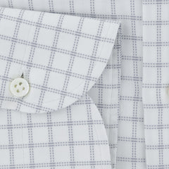 Luigi Borrelli Light Gray Check Dress Shirt - Slim - (8C) - Parent