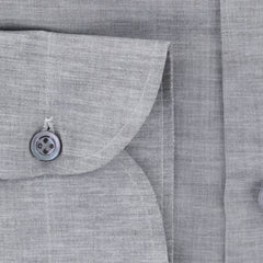 Luigi Borrelli Gray Melange Cotton Shirt - Slim - (288) - Parent