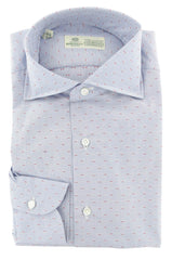 Luigi Borrelli Light Blue Foulard Cotton Shirt - Extra Slim - (233) - Parent