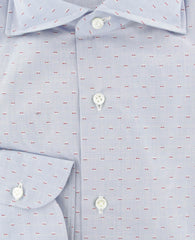 Luigi Borrelli Light Blue Foulard Cotton Shirt - Slim - (233) - Parent