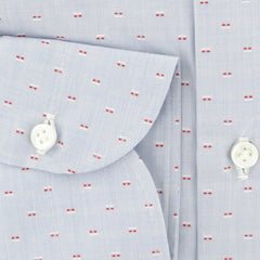 Luigi Borrelli Light Blue Foulard Cotton Shirt - Slim - (233) - Parent